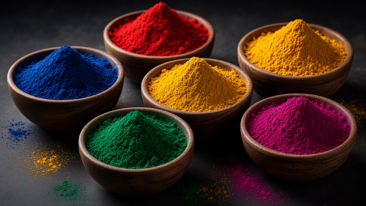 Colour powders